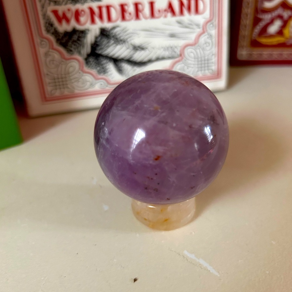 Beautiful pure amethyst sphere